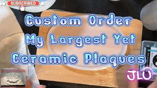 Resin Project - Filling a Custom Order of 15 Ceramic Plaques!