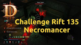 Diablo 3 - Challenge Rift - Challenge 135 - Necromancer - Failed