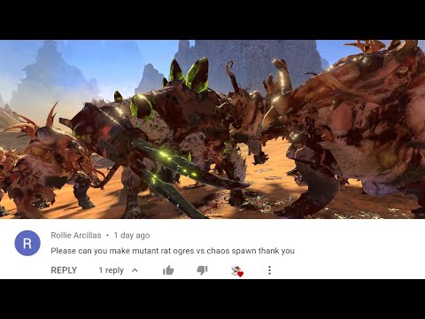 Chaos Spawn VS Mutant Rat Ogre | Total War: Warhammer 3