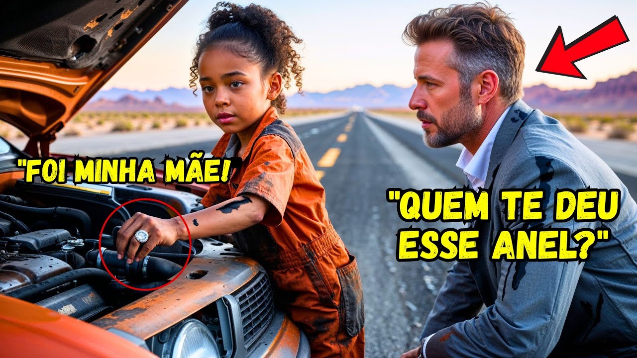 Little Black Girl Helps Millionaire Fix His Mustang – When He Sees The RING On Her Finger...