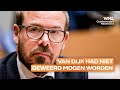 'Schorsing Gijs van Dijk (PvdA) wegens grensoverschrijdend gedrag moet teruggedraaid worden'