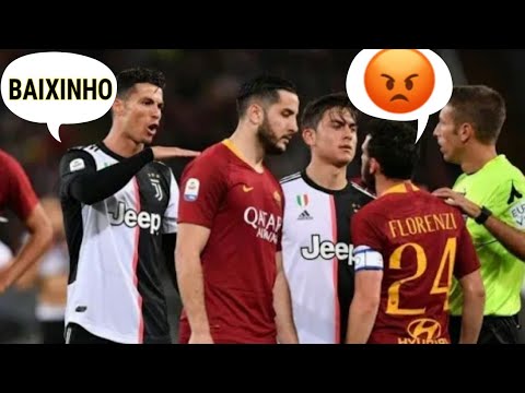 Cristiano Ronaldo provoca jogador da Roma após sofrer falta