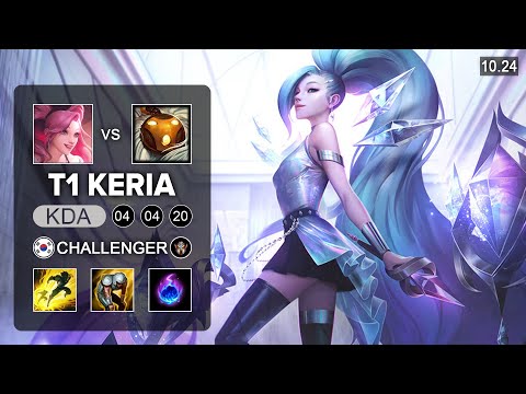 T1 Keria Seraphine Support - KR Challenger Patch 10.24