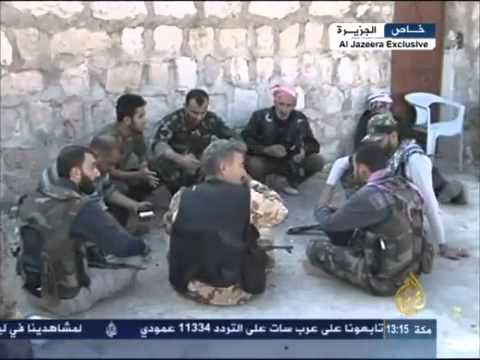 تقرير قناة الجزيرة عن الوضع العسكري في حلب والحديث للقادة العسكريين فيها