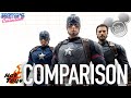 Hot Toys Captain America Avengers Endgame D23 Expo Comparison Video Hot Toys Captain America Avengers Endgame D23 Expo Comparison Video
