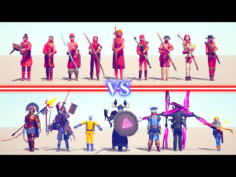 ARCHERS Team vs HIDDEN UNITS Team - Totally Accurate Battle Simulator TABS