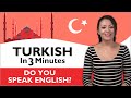 Learn Turkish - Turkish in Three Minutes - Do you ...