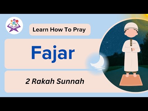 Learn how to pray 2 Rakah Sunnah of Fajr for Kids | Step by step | Zillnoorain