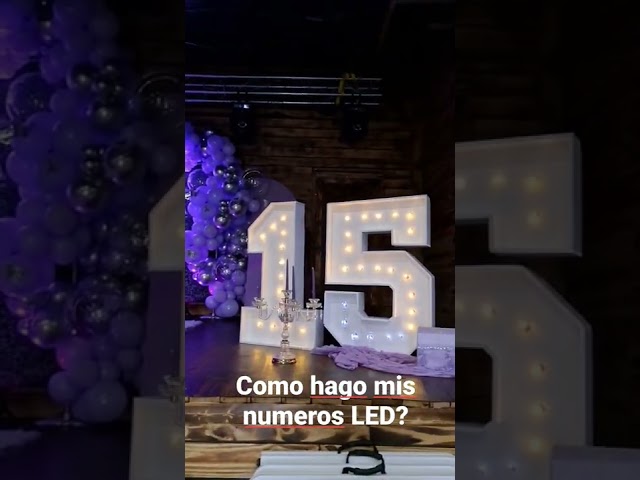 Vídeo relacionado con anso - Lámpara de letrero luminoso con luces LED del alfabeto, letras y números, para decoración del hogar, cumpleaños, fiesta, evento, luces nocturnas, 22 cm (O)