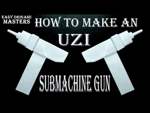 How to make an UZI submachine GUN from paper