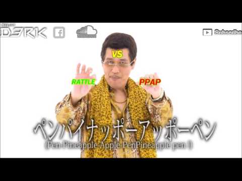 Pen-Pineapple-Apple-Pen vs Rattle / PIKO-TARO vs Bingo Players ( Dj Derick Mashup)