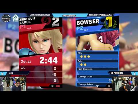 Gwinnett Brawl January 2020 - Mr. Speedman(ZSS) VS Danye(Bowser)- Losers Quarters
