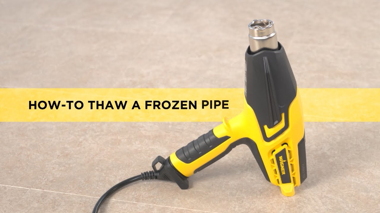 How to Thaw Frozen Pipes Using a Heat Gun