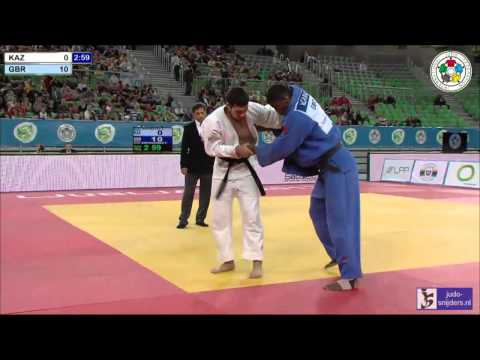 Judo 2013 World Championships Junior Ljubljana: Seikbayev (KAZ) - Awittialcaraz (GBR) [-100kg] rep