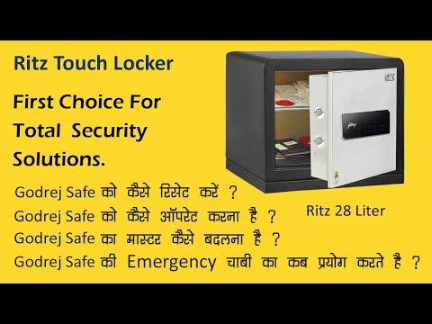 Godrej Safe Ritz Electronic Home Locker | Ideal For Home & Office With Digital Electronic Touchpad Lock