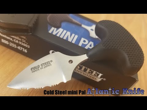 COLD STEEL MINI PAL SERRATED PUSH DAGGER AUS-8A NECK KNIFE 43NSK