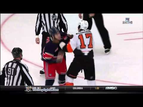 Wayne Simmonds vs Brandon Prust