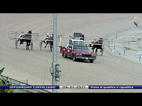 Aversa trotto 9 Gennaio 2021 - Prova di qualifica e riqualifica