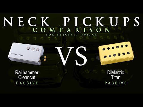 Railhammer CLEANCUT vs DiMarzio TITAN - Neck Guitar Pickup Comparison Tone Demo