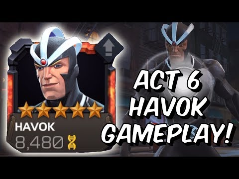 Act 6 5 Star Havok Gameplay! - Thing, Havok & More! - Marvel Contest of Champions