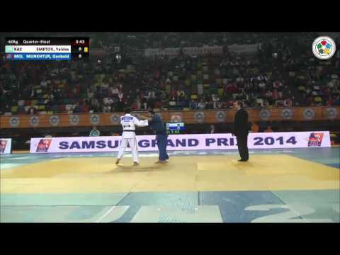 Yeldos SMETOV (KAZ) Vs Ganbold MUNKHTUR (MGL) - Judo Grand Prix Samsun 2014 [-60kg]