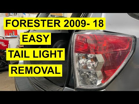 Rear Tail Light Assembly Replacement On Subaru Forester 2009- 2018 - Fast & Easy