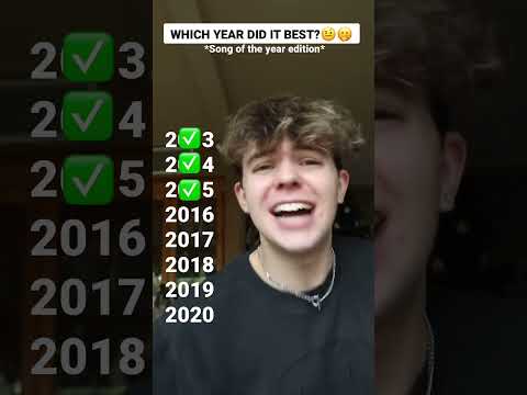 👆 WHICH YEAR DID IT BEST?🤨- Song of the year edition🤪🤭 #shorts #viral #songtest