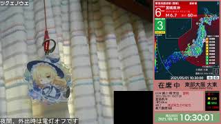 5月1日 宮城県沖 M6.6 大阪府大東 震度0
