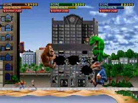 Rampage World Tour - 3 players game play