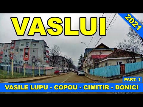 Orasul VASLUI Cartier str Vasile Lupu - Copou - Cimitir - str Andrei Muresanu video febr 2021 part 1