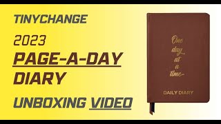 TinyChange 2023 Daily Diary (page-a-day) unboxing