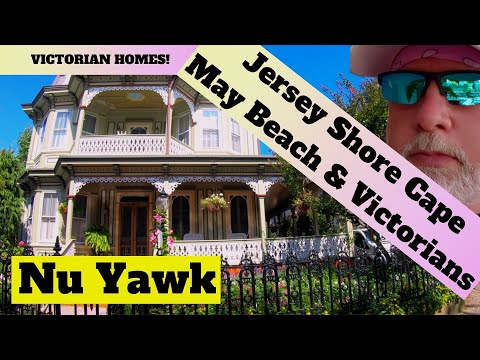 🟡 Jersey Shore | Cape May. Walking Tour Of The Grand Victorian Homes, The Beautiful Beach & Cafes!