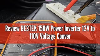 Review BESTEK 150W Power Inverter 12V to 110V Voltage Converter PD30W QC18W Car Charger Power Adapte