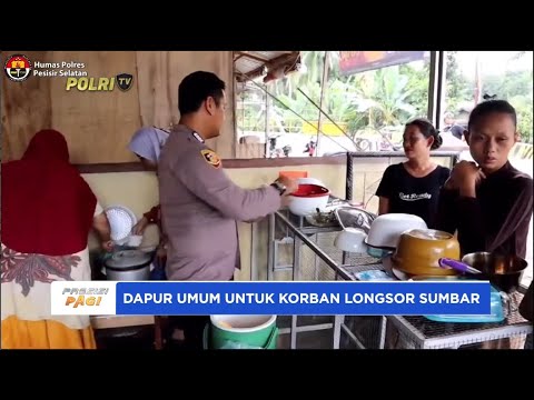 BHABINKAMTIBMAS BUKA DAPUR UMUM UNTUK KORBAN LONGSOR