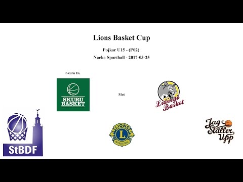 Skuru Basket (P02) mot KFUM Lidingö Basket - LIONS - 2017-03-18