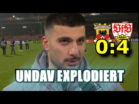 Deniz Undav loses it after the 0-4 thrashing! | Go Ahead Eagles vs Stuttgart | Europa League