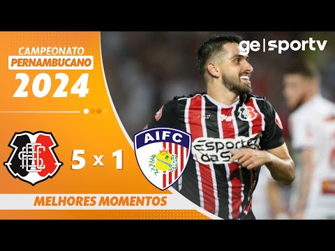 Gols e lances de Santa Cruz x Afogados
