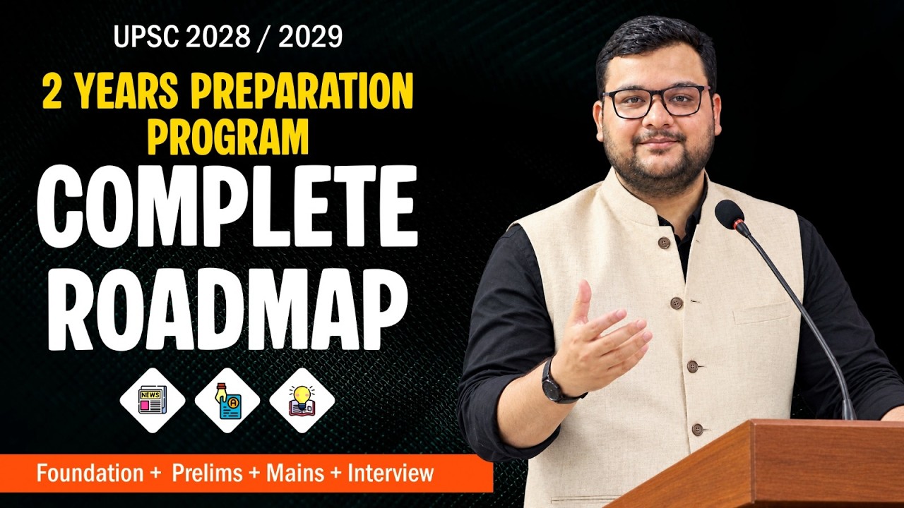 UPSC CSE 2028 & 2029: Complete 24-Month Master Strategy | 2-Year Step-by-Step Roadmap for Beginners