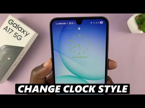 How To Change Lock Screen Clock Style On Samsung Galaxy A17 5G