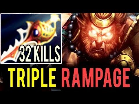 Genius SingSing Monkey King Triple Rampage Brutal 32 Kills Insane Gameplay Dota 2