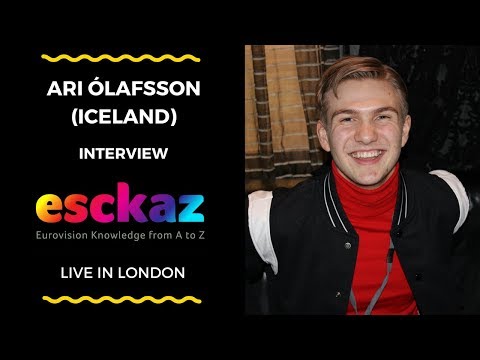 ESCKAZ in London: Interview with Ari Ólafsson (Iceland 2018) and Thorunn Erna Clausen