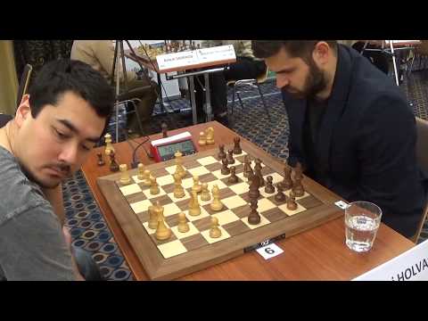 GM Alexander Fier - Holvason Juri, Pirc defense, Rapid chess