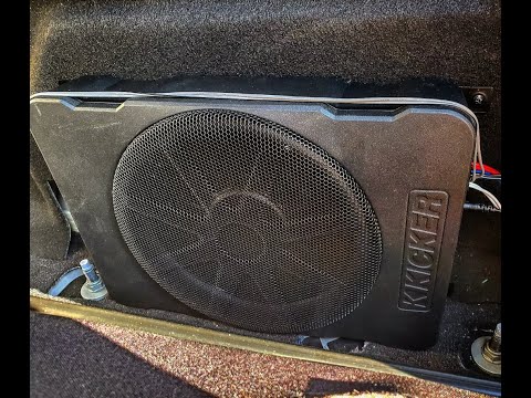 Reviewing INSTALL SUB/AMP BEHIND F150 REAR SEAT, KICKER 10"