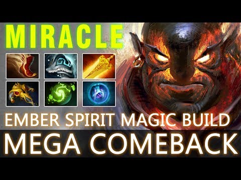 Miracle- Ember Spirit MAGIC Build - MegaCreeps Comeback