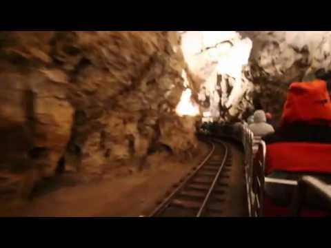 Railway exit from Postojna cave, Slovenia.