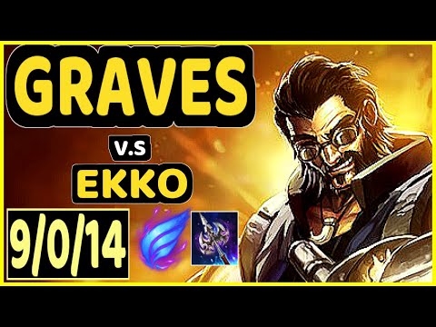 ONFLEEK (GRAVES) vs EKKO - 9/0/14 KDA JUNGLE CHALLENGER GAMEPLAY - KR