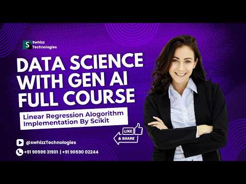 Linear Regression Algorithm Implementation Using Scikit Learn Machine Learning Class Data Scinece