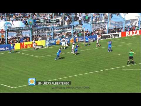 Gol Albertengo. Rafaela 1 - Gimnasia LP 0. Fecha 6. Primera División 2014. FPT