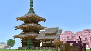 (マイクラ和風建築) 三重塔の作り方 (Minecraft) How to Build Three-Storied Tower