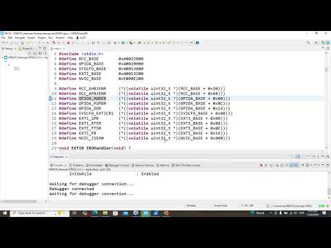 🚀 002 How to Configure External Interrupt in STM32 from Scratch (No Libraries or Header Files) 🚀